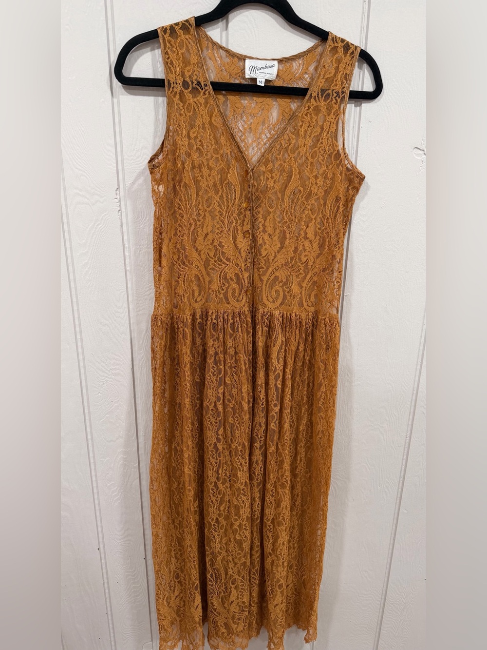 Marigold Yellow Lace Maxi Dress